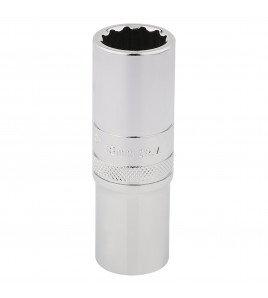 Draper Expert HI-TORQ® 12 Point Deep Socket, 1/2 Sq. Dr., 18mm