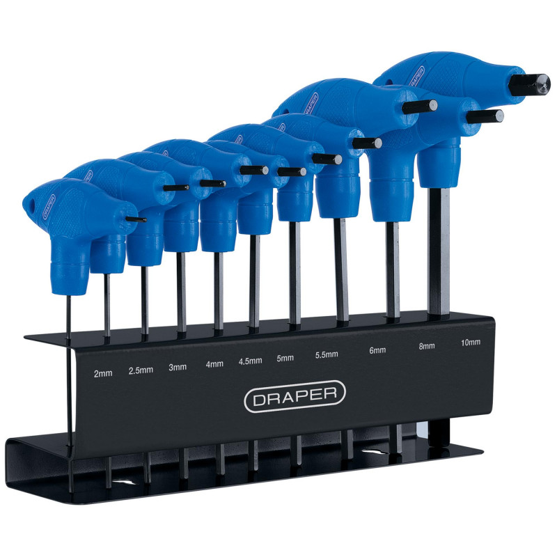 Metric T-Handle Hex Key Set (10 Piece)
