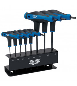 Draper Expert TX-STAR® Soft Grip Metric T-Handle Key Set (8 Piece)