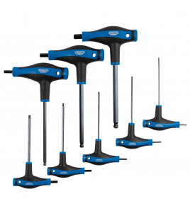 Draper Expert Soft Grip Metric Hex & Ball End T-Handle Key Set (8 Piece)