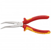 KNIPEX 26 26 200 SB Snipe Nose Side Cutting Pliers Insulated with Multi-Component Grips, 200mm
