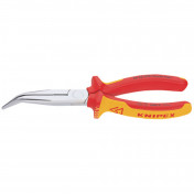 KNIPEX 26 26 200SB Angled Long Nose Pliers, 200mm