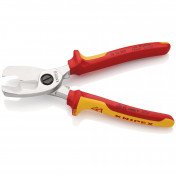 KNIPEX 95 16 200 SB VDE Insulated Cable Shears with Twin Cutting Edge, 200mm