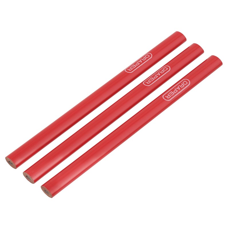 Carpenter's Pencils, 174mm (Pack of 3)