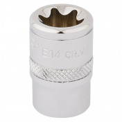 Draper TX-STAR® Socket, 3/8 Sq. Dr., E14