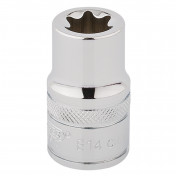 Draper TX-STAR® Socket, 1/2 Sq. Dr., E14