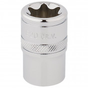 Draper TX-STAR® Socket, 1/2 Sq. Dr., E20