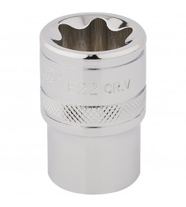 Draper Expert TX-STAR® Socket, 1/2 Sq. Dr., E22