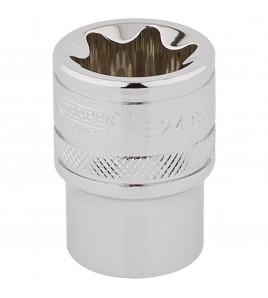 Draper Expert TX-STAR® Socket, 1/2 Sq. Dr., E24