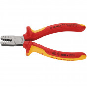 KNIPEX 97 68 145 A VDE Crimping Pliers for Wire Ferrules, 145mm