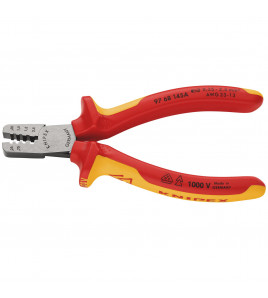 KNIPEX 97 68 145 A VDE Crimping Pliers for Wire Ferrules, 145mm
