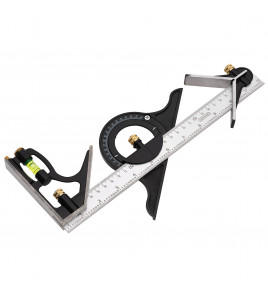 Combination Square with Centre Head and Protractor, 300mm