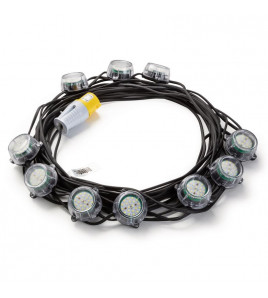 Defender E89354 110V 50W Heavy Duty LED Encapsulated Festoon String Lights, 22m
