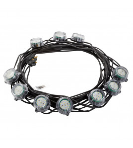 Defender E89353 230V 50W Heavy Duty LED Encapsulated Festoon String Lights, 22m