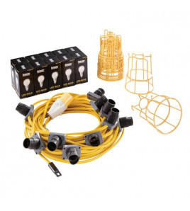 Defender E89811 110V 100W LED ES Festoon Kit, 22m