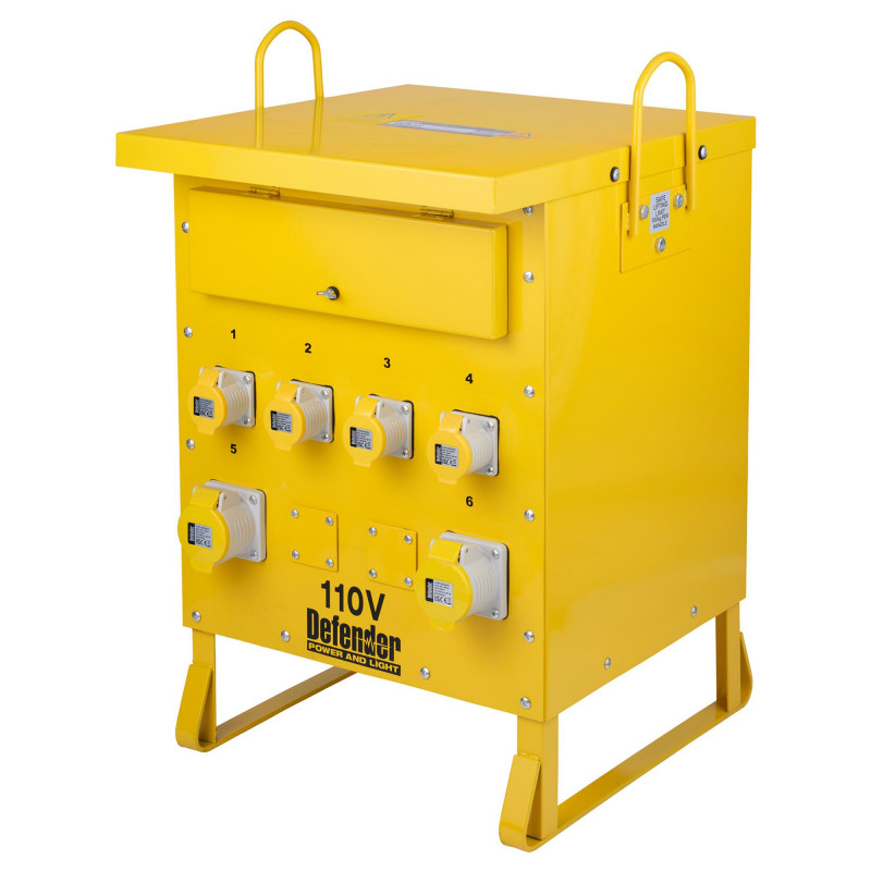 Defender ZE210027 110V 10kVA 3-Phase Transformer, 16A/32A