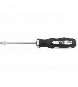 Draper Expert Plain Slot Soft Grip Screwdriver, 6.5 x 100mm