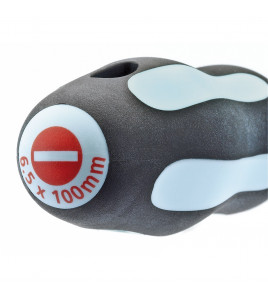 Draper Expert Plain Slot Soft Grip Screwdriver, 6.5 x 100mm