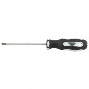 Draper Expert Cross Slot Soft Grip Screwdriver, No.0 x 75mm
