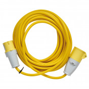 Defender E85123 Arctic Extension Lead, Yellow, 16A, 2.5mm&sup2;, 10m