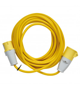 Defender E85123 Arctic Extension Lead, Yellow, 16A, 2.5mm&sup2;, 10m