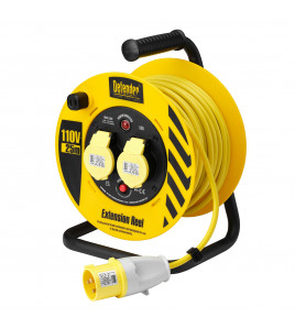 Defender E86450 110V Industrial Cable Reel, 1.5mm&sup2;, 16A, 25m