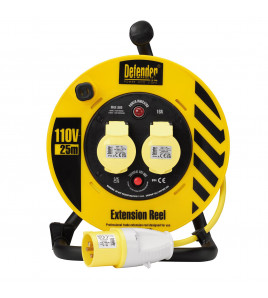 Defender E86450 110V Industrial Cable Reel, 1.5mm&sup2;, 16A, 25m