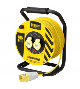 Defender E86500 110V Industrial Cable Reel, 1.5mm&sup2;, 16A, 50m