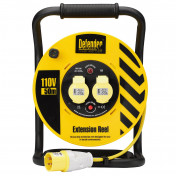 Defender E86500 110V Industrial Cable Reel, 1.5mm&sup2;, 16A, 50m