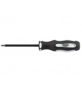 Draper Expert Square Recess Soft Grip Security Screwdriver, S2 x 100mm