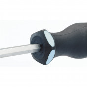 'Pound Thru' Plain Slot Soft Grip Screwdriver, 6.5 x 100mm