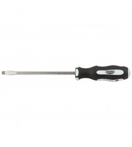 Draper Expert 'Pound Thru' Plain Slot Soft Grip Screwdriver, 6.5 x 150mm