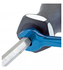 Draper Expert 'Pound Thru' Plain Slot Soft Grip Screwdriver, 6.5 x 150mm