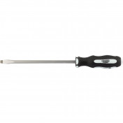 'Pound Thru' Plain Slot Soft Grip Screwdriver, 8 x 200mm