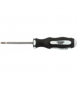 Draper Expert 'Pound Thru' Cross Slot Soft Grip Screwdriver, No.1 x 75mm