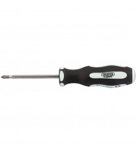 Draper Expert 'Pound Thru' PZ TYPE Soft Grip Screwdriver, No.1 x 75mm