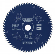 Draper Expert TCT Circular Saw Blade for Wood with PTFE Coating, 250 x 30mm, 60T