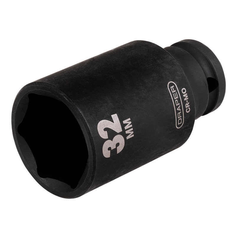 Draper HI-TORQ® Deep Impact Socket, 1/2 Sq. Dr., 32mm