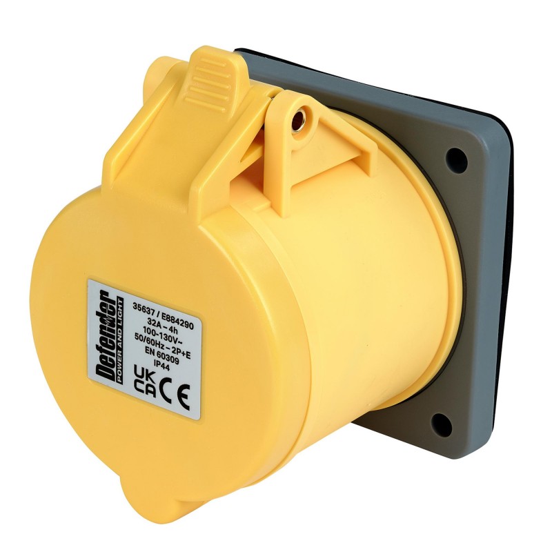 Defender E884290 110V Panel Socket, 32A