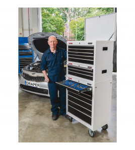 Tool Chest, 5 Drawer, 26, White