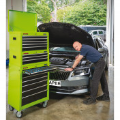 Tool Chest, 5 Drawer, 26, Green