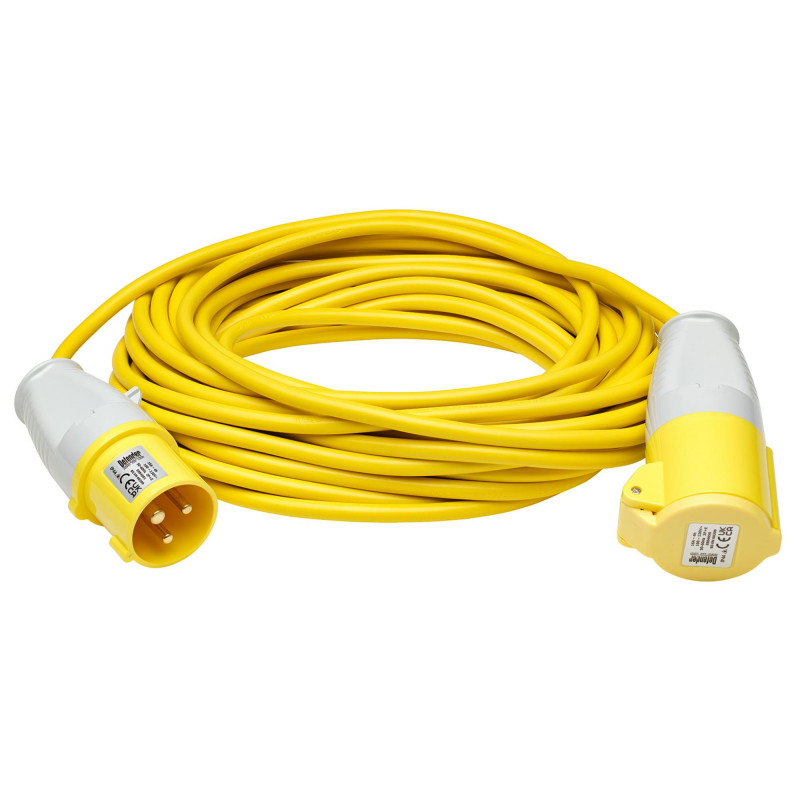 Defender E85111 Extension Lead, Yellow, 1.5mm&sup2;, 16A, 14m