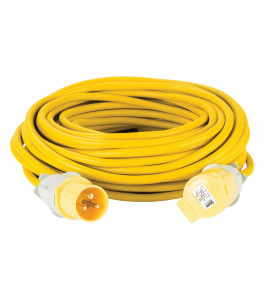 Defender E85233 110V Extension Lead Yellow, 2.5mm&sup2;, 16A, 25m