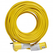 Defender E85233 110V Extension Lead, Yellow, 2.5mm&sup2;, 16A, 25m