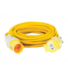 Defender E85240 110V Extension Lead, Yellow, 4mm&sup2;, 32A, 14m