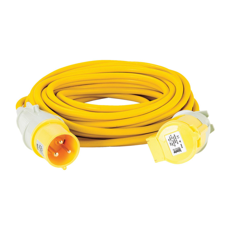 Defender E85240 110V Extension Lead, Yellow, 4mm&sup2;, 32A, 14m