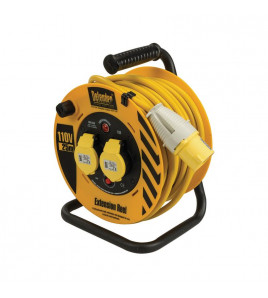 Defender E86455 110V Heavy Duty Industrial Cable Reel, 25m