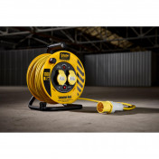 Defender E86455 110V 2-Way Heavy Duty Industrial Cable Reel, 25m