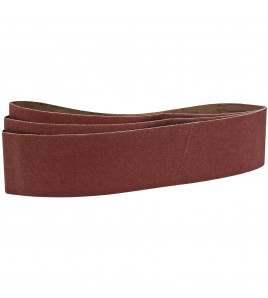 Abrasive Sanding Belts, 100 x 915mm, 80 Grit (Pack of 3)