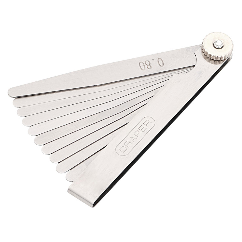 10 Blade Metric Feeler Gauge Set